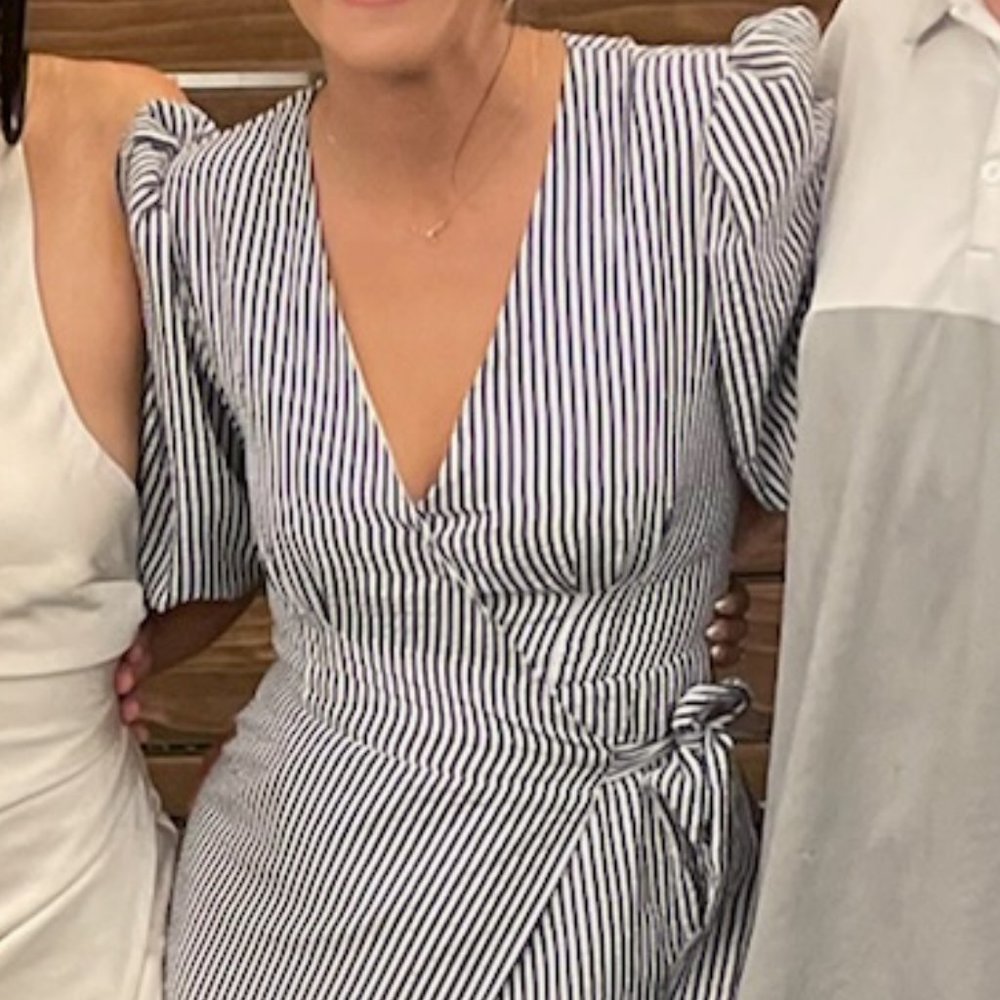 Hutch V-Neck Tiered Wrap Midi Dress - Picture 2 of 11